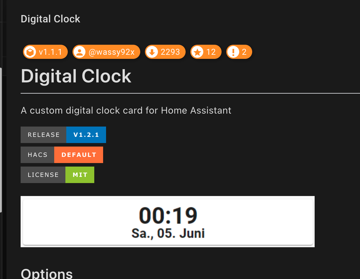 Digital clock on Home Assistant - The Home Smart Home